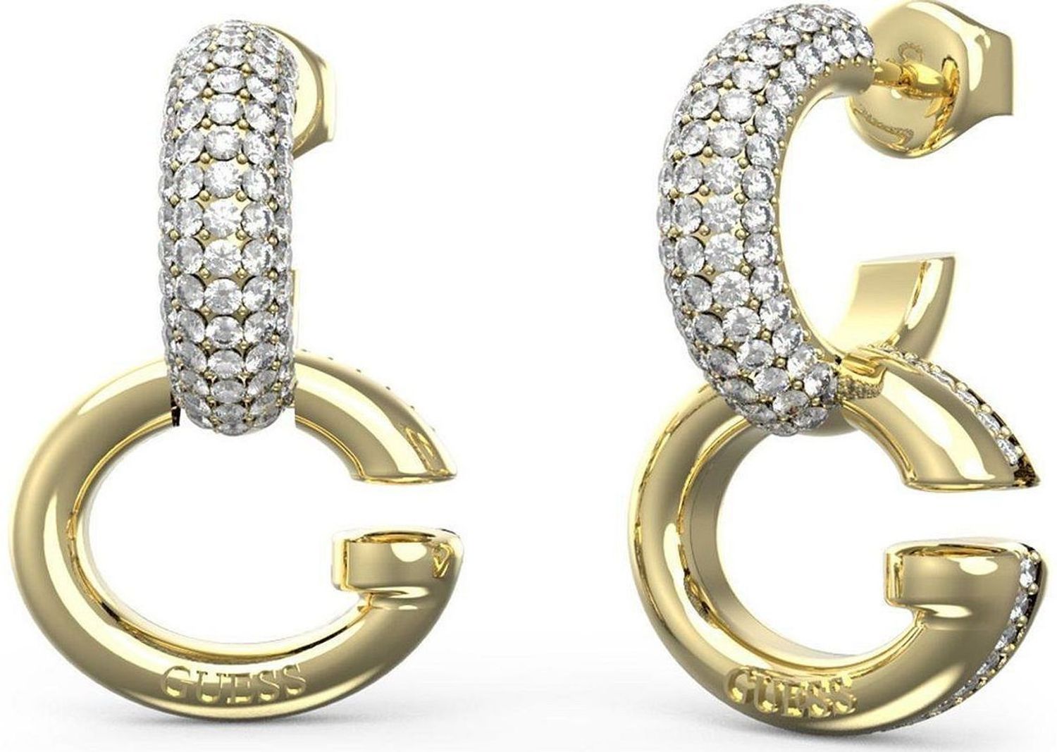 Kolczyki GUESS wiszące JUBE04521JWYGTU Damskie kolczyki Guess JUBE04521JWYGTU to błyszczące dodatki, które podkreślają piękno każdej użytkowniczki. 1.jpg