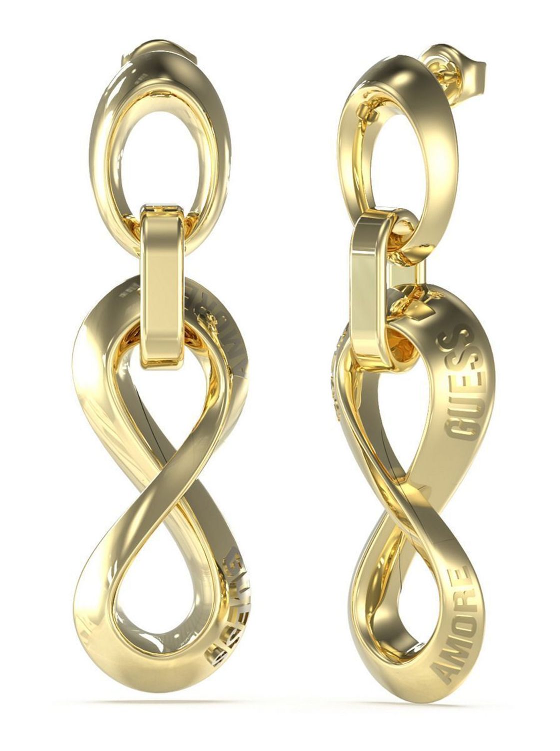 Złote kolczyki Guess duży znak nieskończoności JUBE05048JWYGT-U.jpg