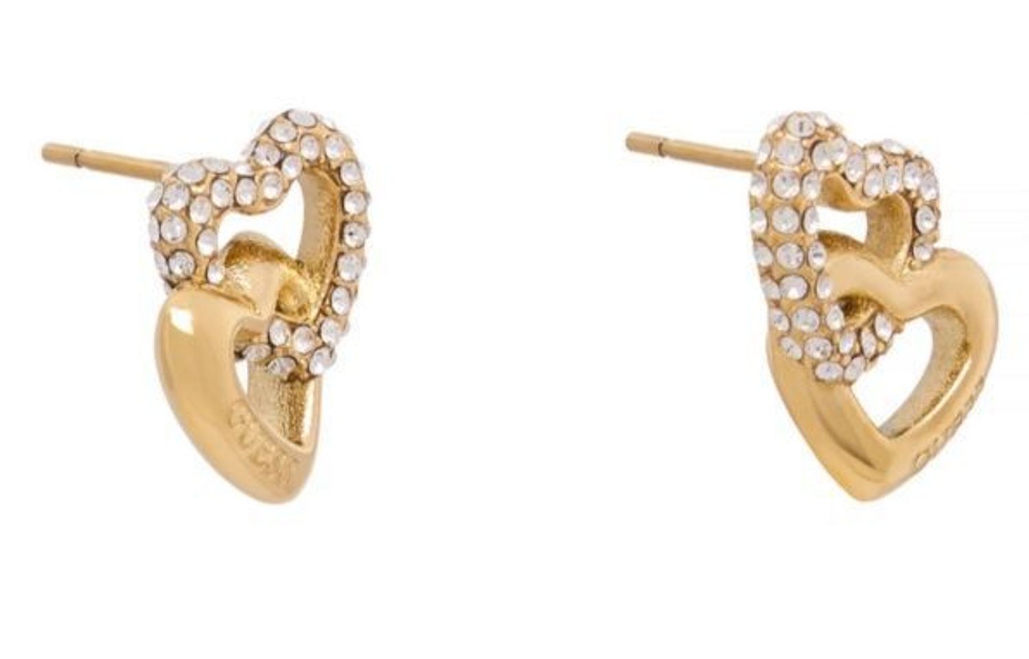Kolczyki damskie Guess JUBE06015JWYGTU złote serca z cyrkoniami (5).jpg