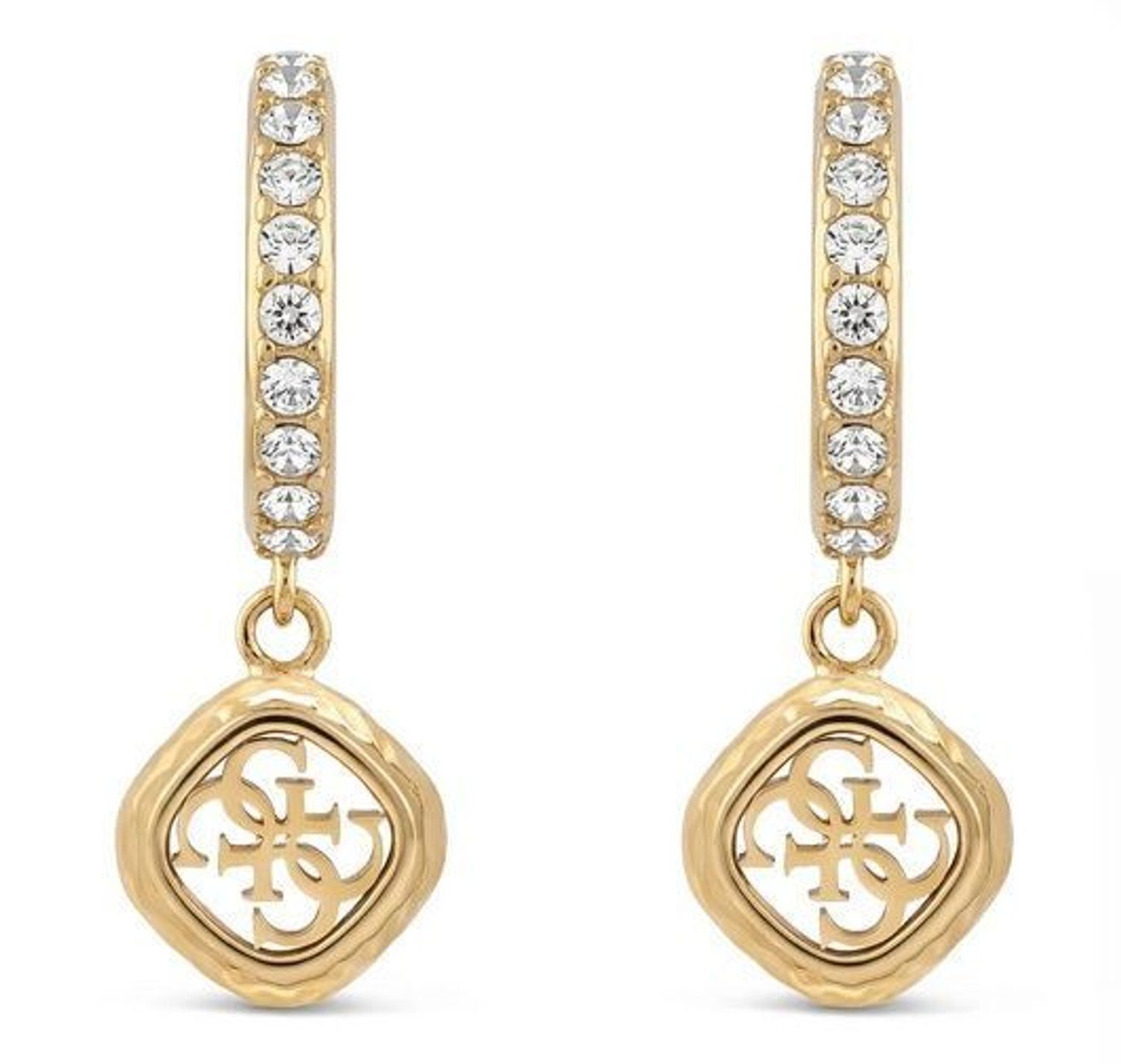 Kolczyki Guess Stalowe Złote z Cyrkoniami i Zawieszką Logo JUBE06151JWYGT-U (1).jpg