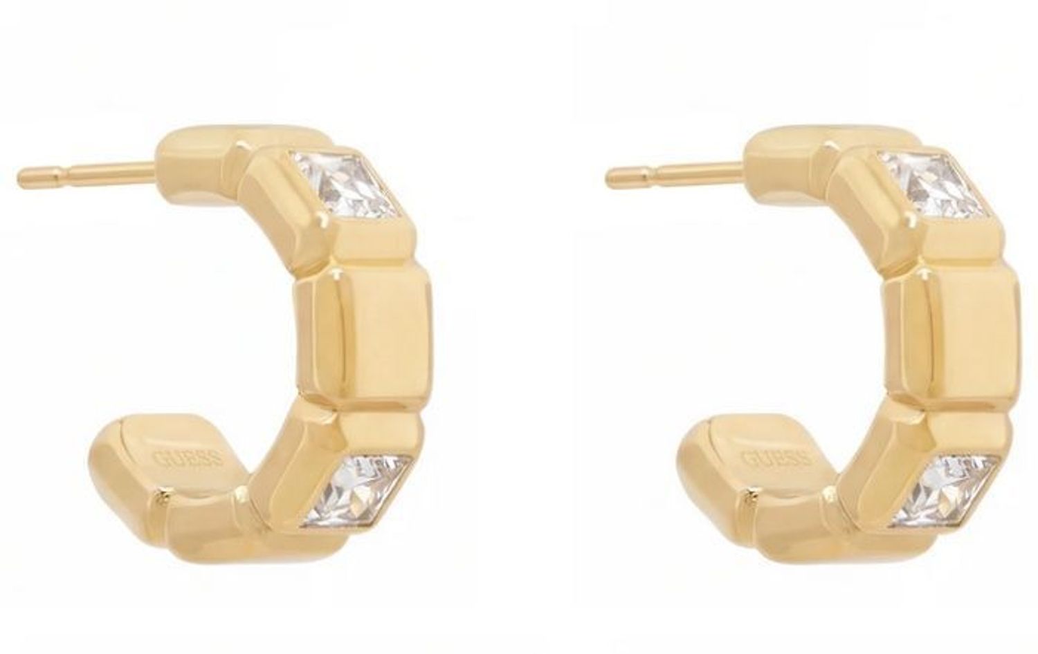 Kolczyki Guess Stalowe Złote JUBE06183JWYGT-U – Koła z Cyrkoniami i Kwadracikami (1).jpg