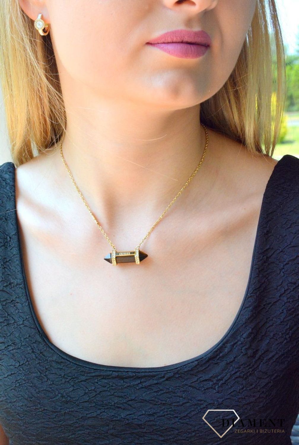 Naszyjnik damski Guess Good Vibes z tygrysim okiem JUBN03118JWYGTET-U (3).JPG