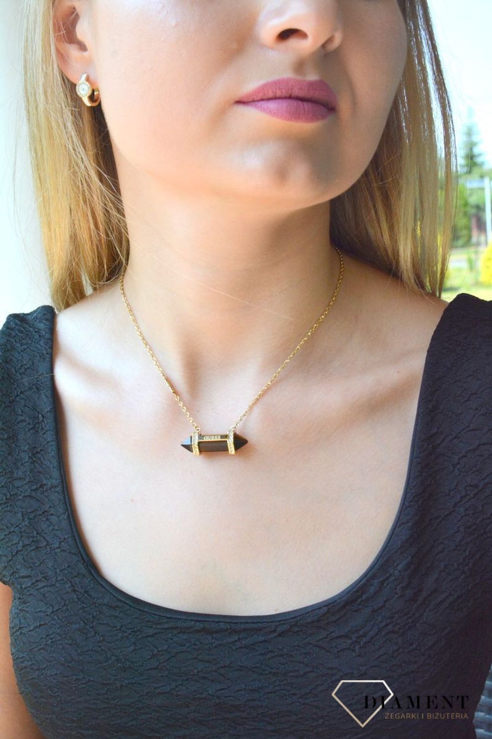 Naszyjnik damski Guess Good Vibes z tygrysim okiem JUBN03118JWYGTET-U (3).JPG