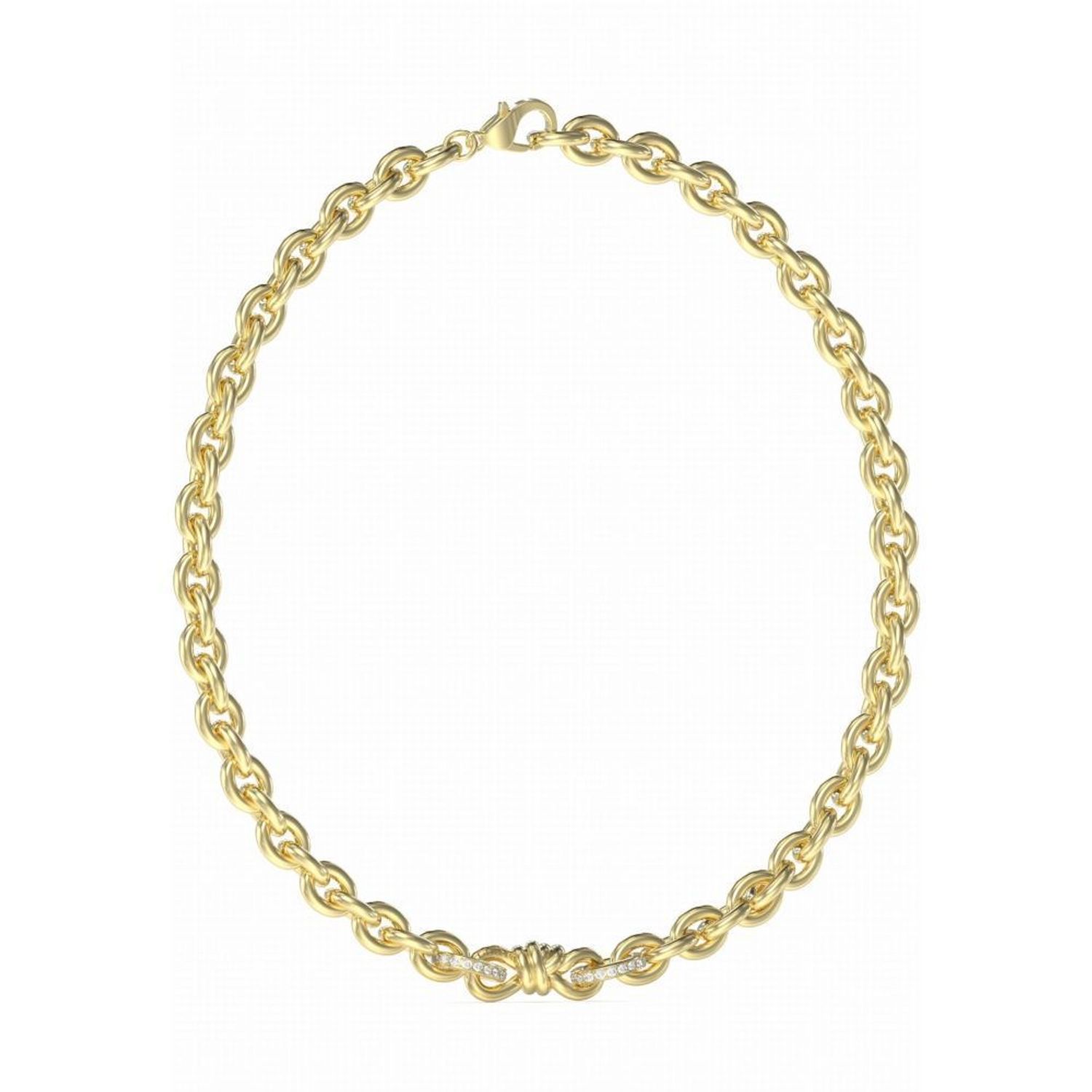 Naszyjnik damski pozłacany GUESS Modern Love JUBN04005JWYGT.jpg