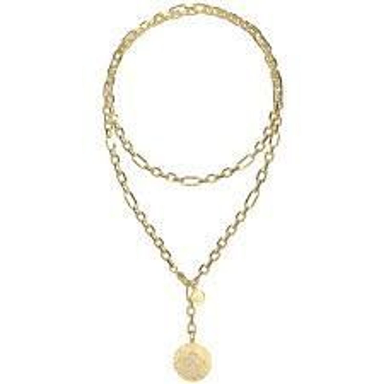 Naszyjnik damski podwójny GUESS pozłacany z koniczynką i cyrkoniami JUBN04036JWYGT-U.jpg