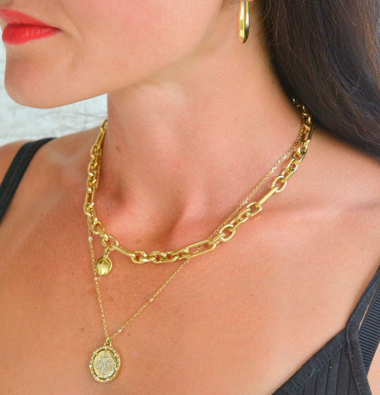 Naszyjnik GUESS pozłacany All of us podwójny JUBN04038JWYGT-U.jpg