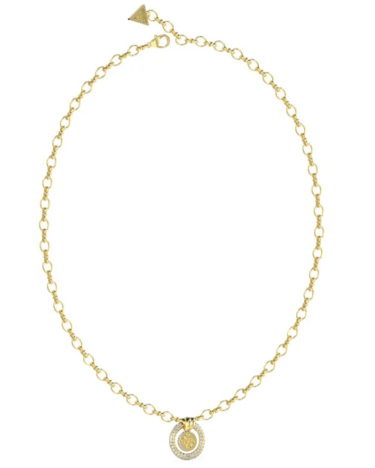 Naszyjnik GUESS pozłacany KNOT YOU z okrągłą zawieszką JUBN04056JWYGT-U.png