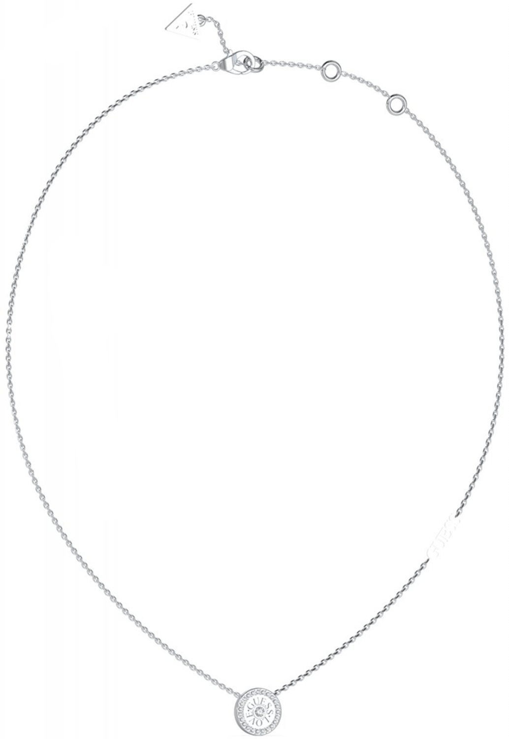 Naszyjnik damski stalowy GUESS Love Guess z okrągłą zawieszką z cyrkoniami JUBN04080JWRHT-U.gif