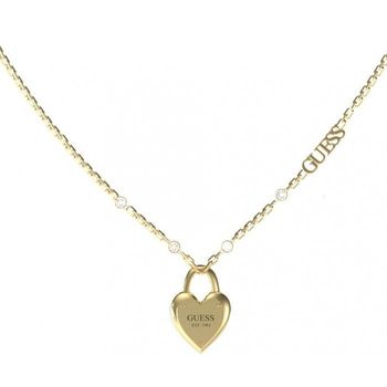 Naszyjnik GUESS JUBN04210JWYGTU – elegancki złoty naszyjnik z sercem wysadzanym cyrkoniami. Wykonany ze stali 316L z powłoką PVD, bez niklu – trwały, 1.jpg