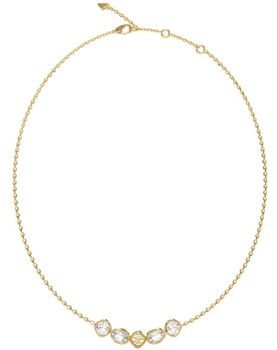 Naszyjnik GUESS JUBN05569JWYGTU z pozłacanej stali szlachetnej, ozdobiony cyrkoniami i logo GUESS. Stylowy dodatek o eleganckim i nowoczesnym charakterze – idealny na prezent 1.jpg