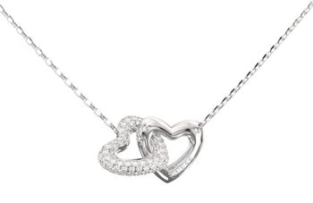 Naszyjnik damski Guess JUBN06013JWRHTU srebrne serce z cyrkoniami.jpg
