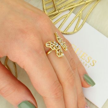 Pierścionek Guess Motyl złoty z cyrkoniami i perełkami JUBR06118JWYG motyl.jpg