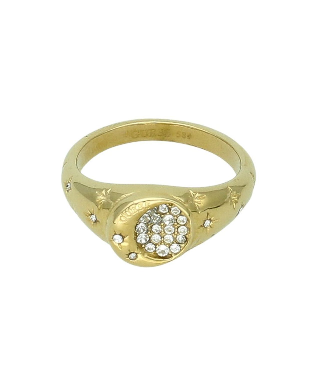 Guess JUBR06241JWYG Złoty Pierścionek z Cyrkoniami – Stal 316L Damski prs.jpg