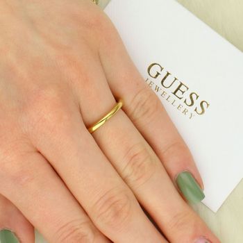 Pierścionek damski Guess z cyrkoniami – otwarty model, stal antyalergiczna 5 mm JUBR06256JWYG tył.jpg