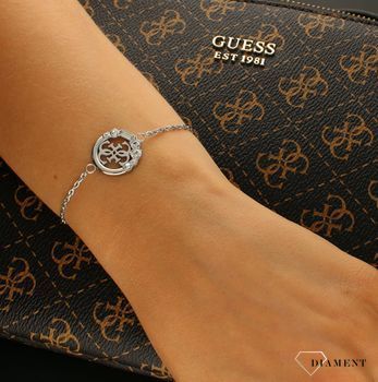 Komplet stalowy GUESS w kolorze srebrnym z cyrkoniami JUBS01016JWRHS ✓ Biżuteria GUESS ✓Komplet  Guess wykonany z najwyższej jakości stali w kolorze srebrnym 'Guess'✓ Oficjalny Sklep Online (5).jpg