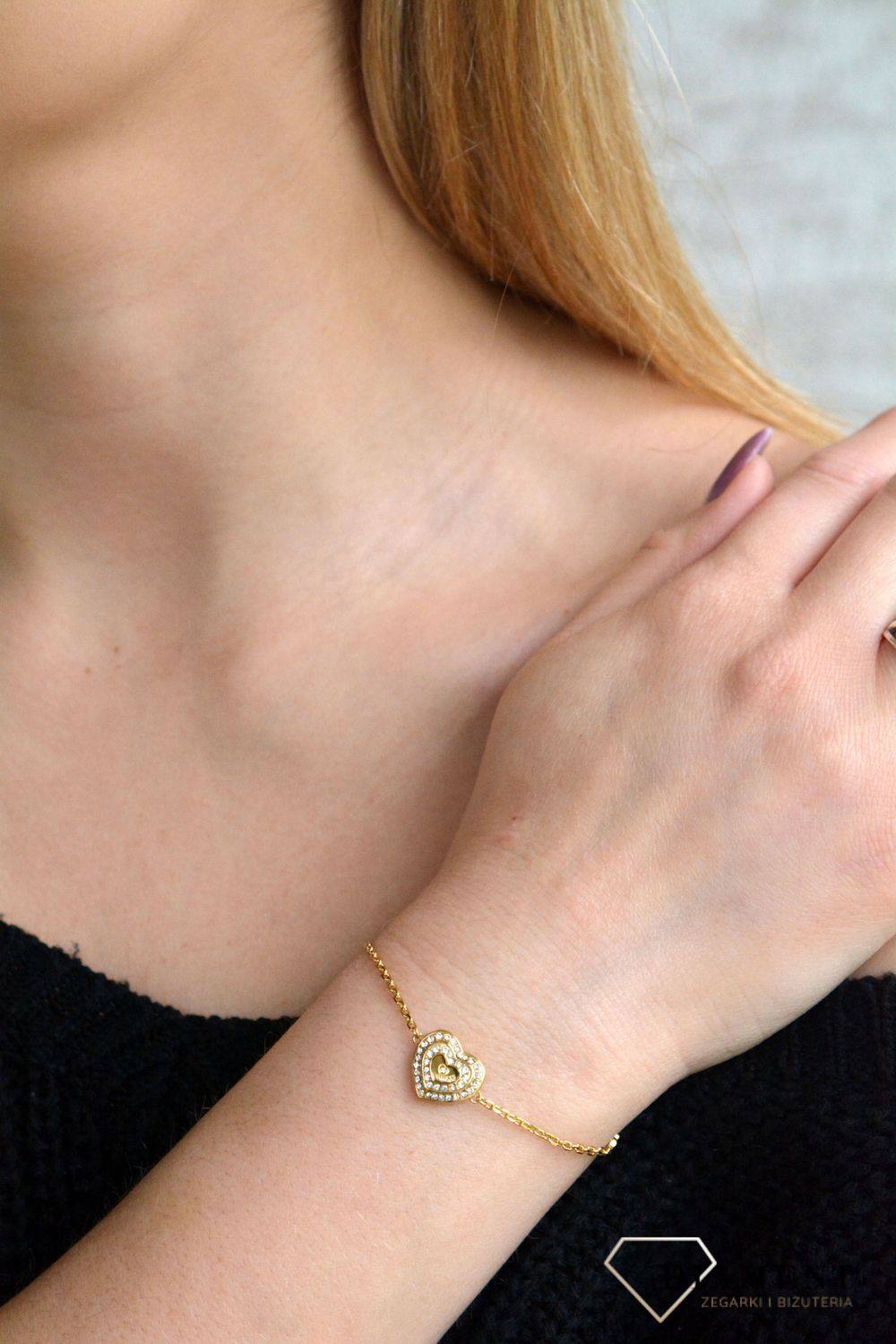 Komplet GUESS złoty serce z kryształkami JUBS04086JWYGL.jpg