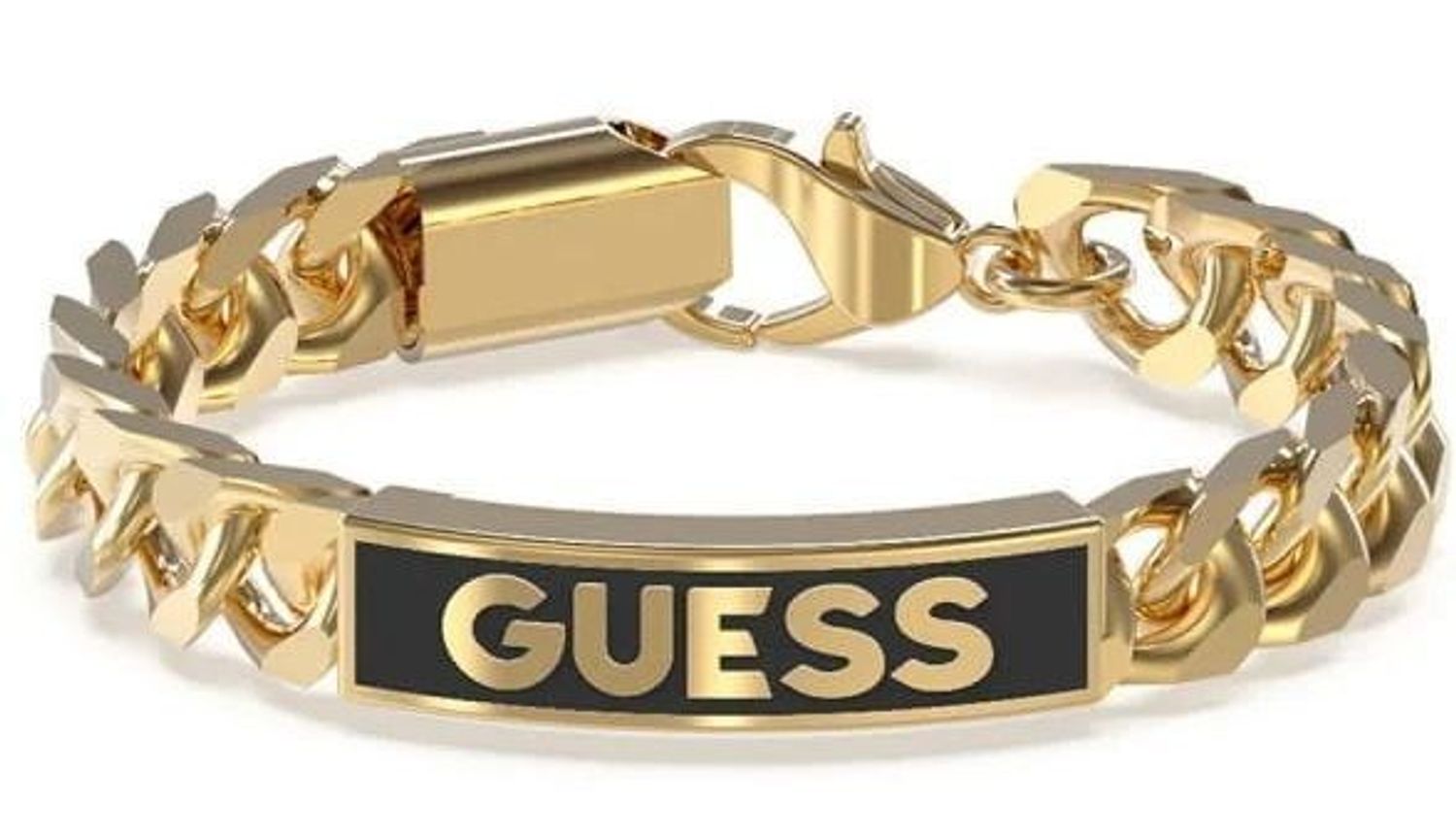 Bransoletka męska GUESS stalowa pancerka blaszka logo Guess JUXB03002JWYGBKL.jpg