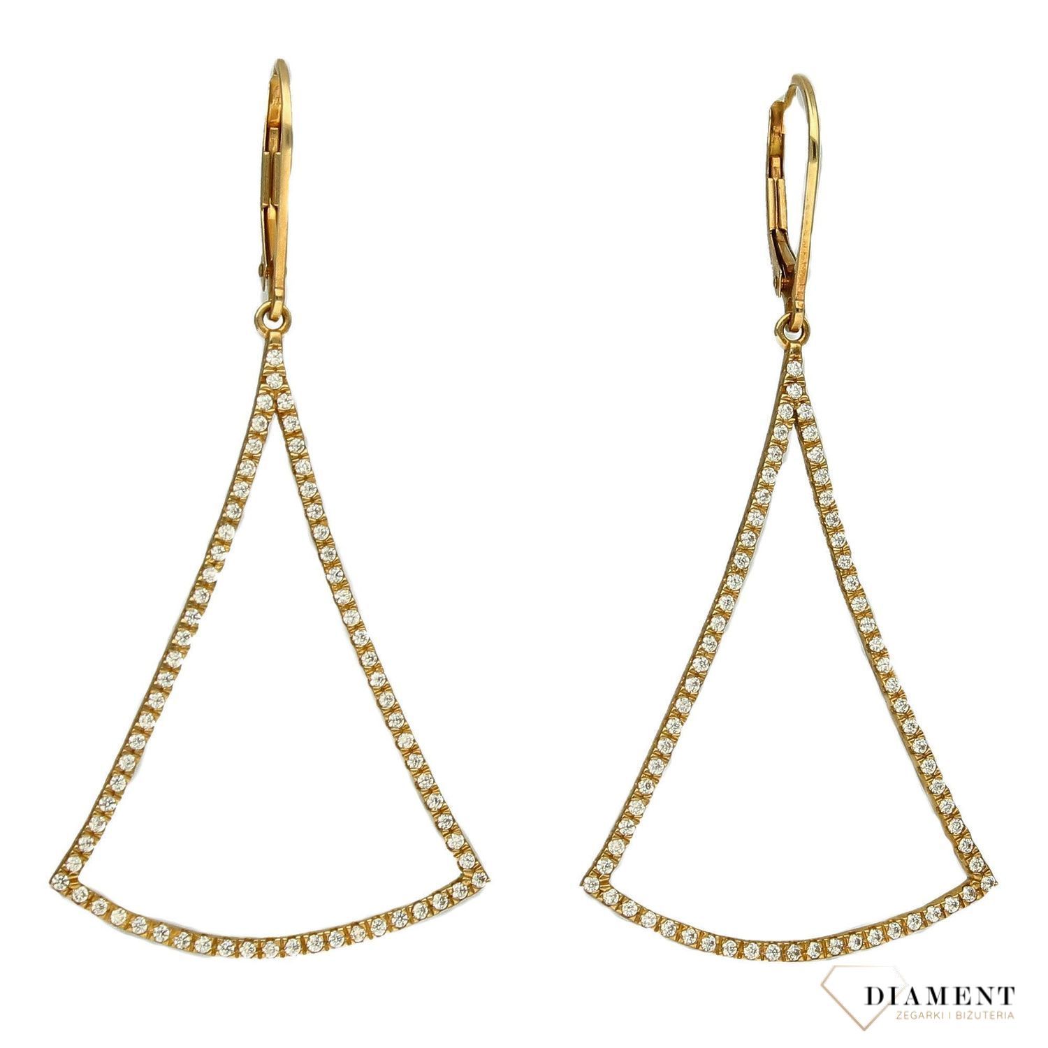 Kolczyki Zlote Wiszace Apart 333 Z Cyrkoniami Lsnienie Www Zegarki Diament Pl Kolczyki Zlote Wiszace Apart 333 Z Cyrkoniami Lsnienie Www Zegarki Diament Pl