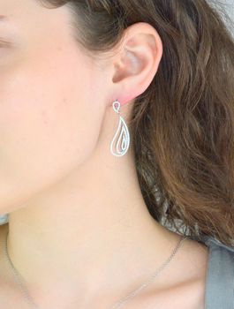 Srebrne kolczyki wiszące cyrkonie Piękne krople K VI13 088.  (2).JPG
