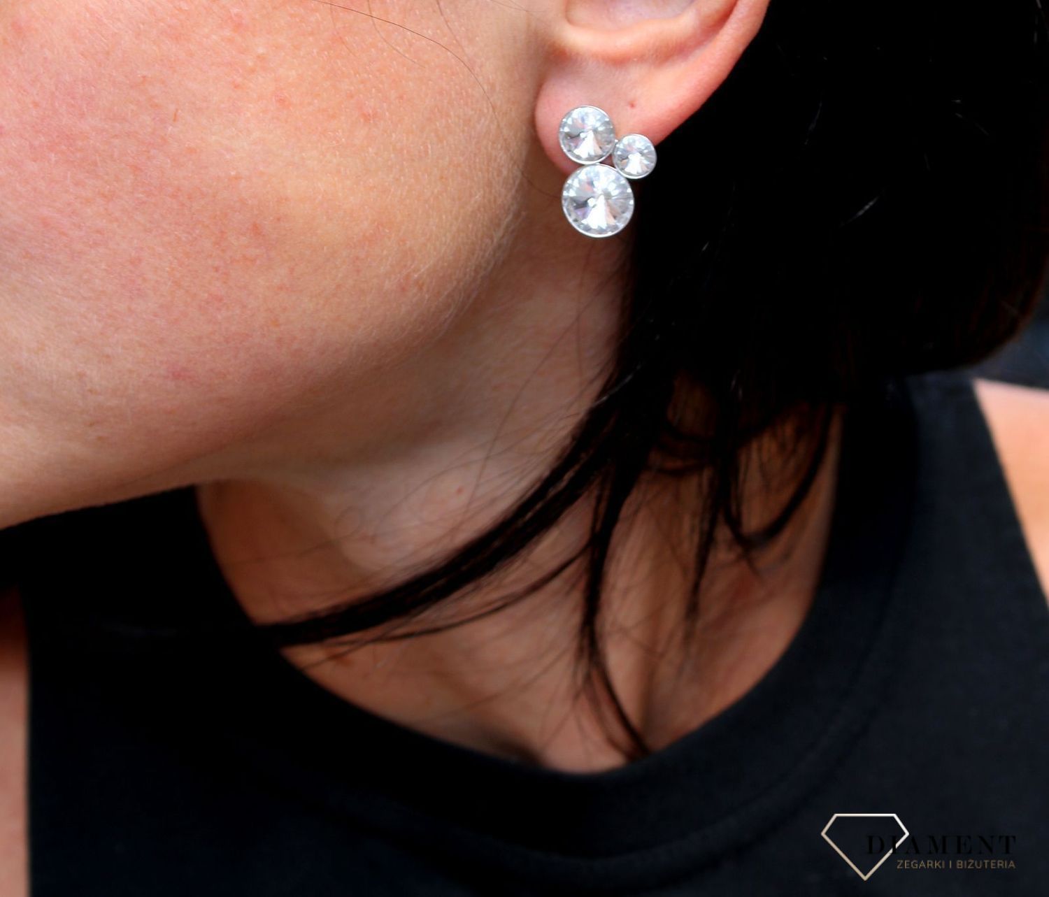 Kolczyki Spark z kryształami Swarovski w kolorze Crystal K11223C.jpg