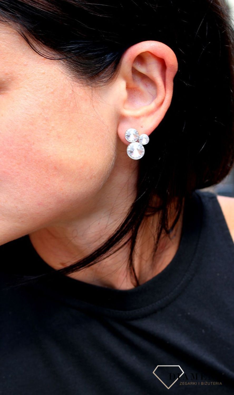 Kolczyki Spark z kryształami Swarovski w kolorze Crystal K11223C.jpg