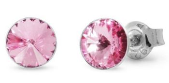 Spark Small Candy Studs K1122SS29LR – srebrne kolczyki z kryształami Light Rose.jpg