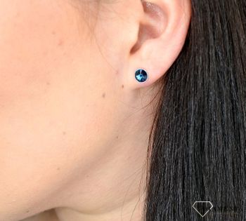 Kolczyki srebrne Swarovski Small Candy Studs Montana ✓ Prezent dla dziewczyny✓ Prezent dla mamy✓Biżuteria srebrna w Sklepie z Biżuterią zegarki-diament.pl✓Piękna i Elegancka Kolczyki dla Kobiet✓Prawdziwe Srebro✓Darmowa wysył (1).JPG