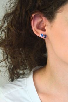 Srebrne Kolczyki 925 z Kryształami Swarovski Rivoli 8mm Violet. Elegancki Blaskd (1).jpg