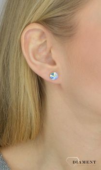 Kolczyki srebrne Swarovski Small Candy Aurore Boreale ✓ Prezent dla dziewczyny✓ Prezent dla mamy✓Biżuteria srebrna w Sklepie z Biżuterią  (2).JPG