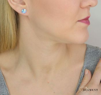 Kolczyki srebrne Swarovski Small Candy Aurore Boreale ✓ Prezent dla dziewczyny✓ Prezent dla mamy✓Biżuteria srebrna w Sklepie z Biżuterią  (4).JPG