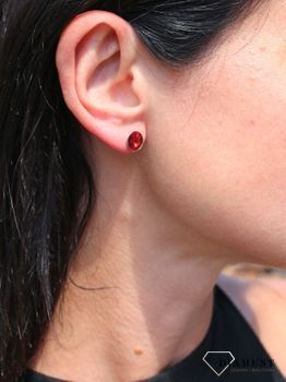 Kolczyki srebrne Swarovski Scarlet 8 mm K1122SS39SC  ✓ Prezent dla dziewczyny✓ Prezent dla mamy (2).JPG