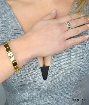 Złoty pierścionek DIAMENT 585 biały szafir, szafir, topaz✓ Pierścionki z szafirami i topazami✓  Piękne pierścionki złote. Złote pierścionki w Sklepie z Biżuterią (2).JPG