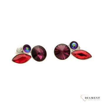 Kolczyki srebrne Swarovski 'Kolorowy błysk' K2201MIX1SCAM.jpg