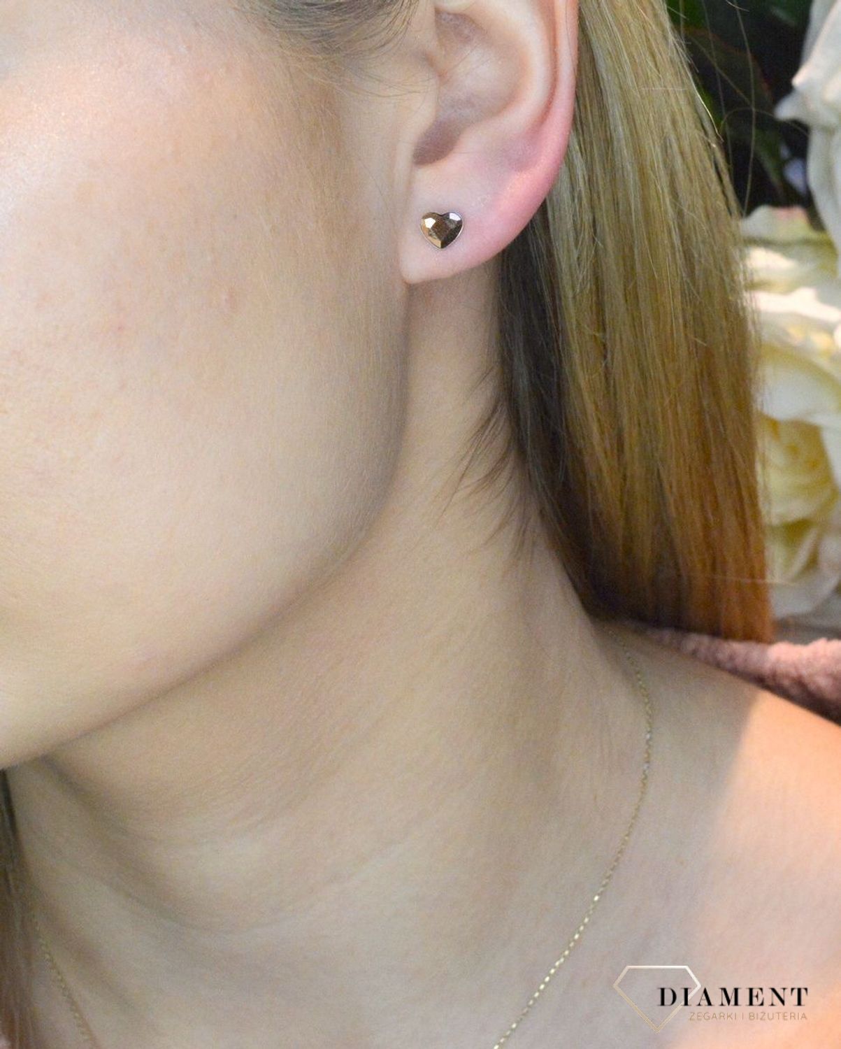 Kolczyki Heart Studs K2808RG.jpg