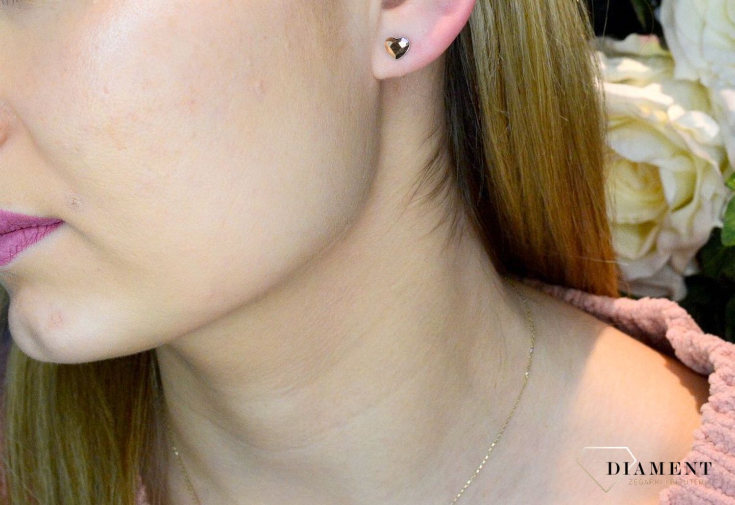 Kolczyki Heart Studs K2808RG.jpg