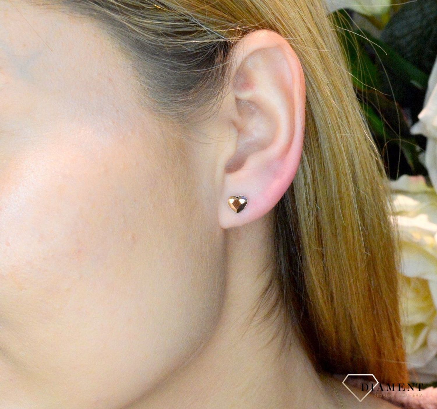 Kolczyki Heart Studs K2808RG.jpg
