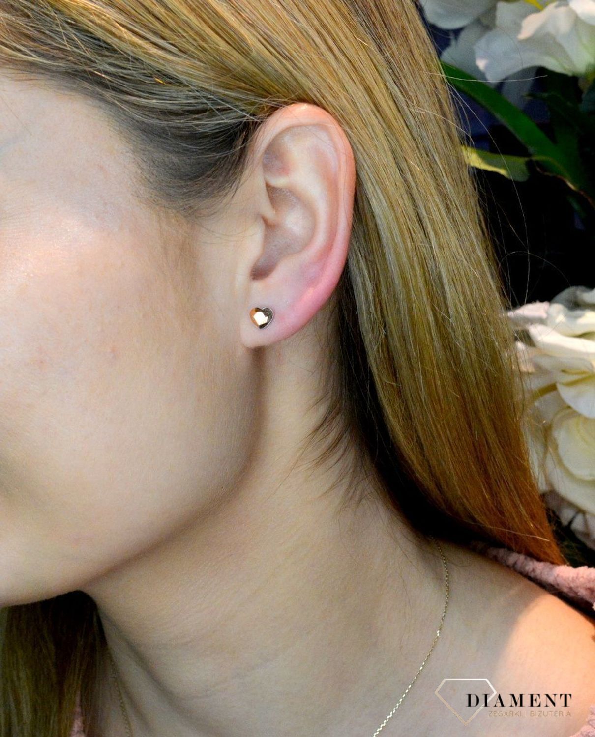 Kolczyki Heart Studs K2808RG.jpg