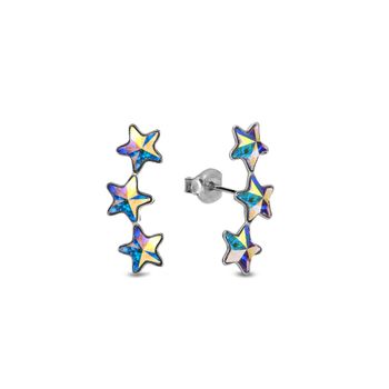 Srebrne kolczyki  Trzy Gwiazdki Swarovski Crystals 925 K281653AB.jpeg