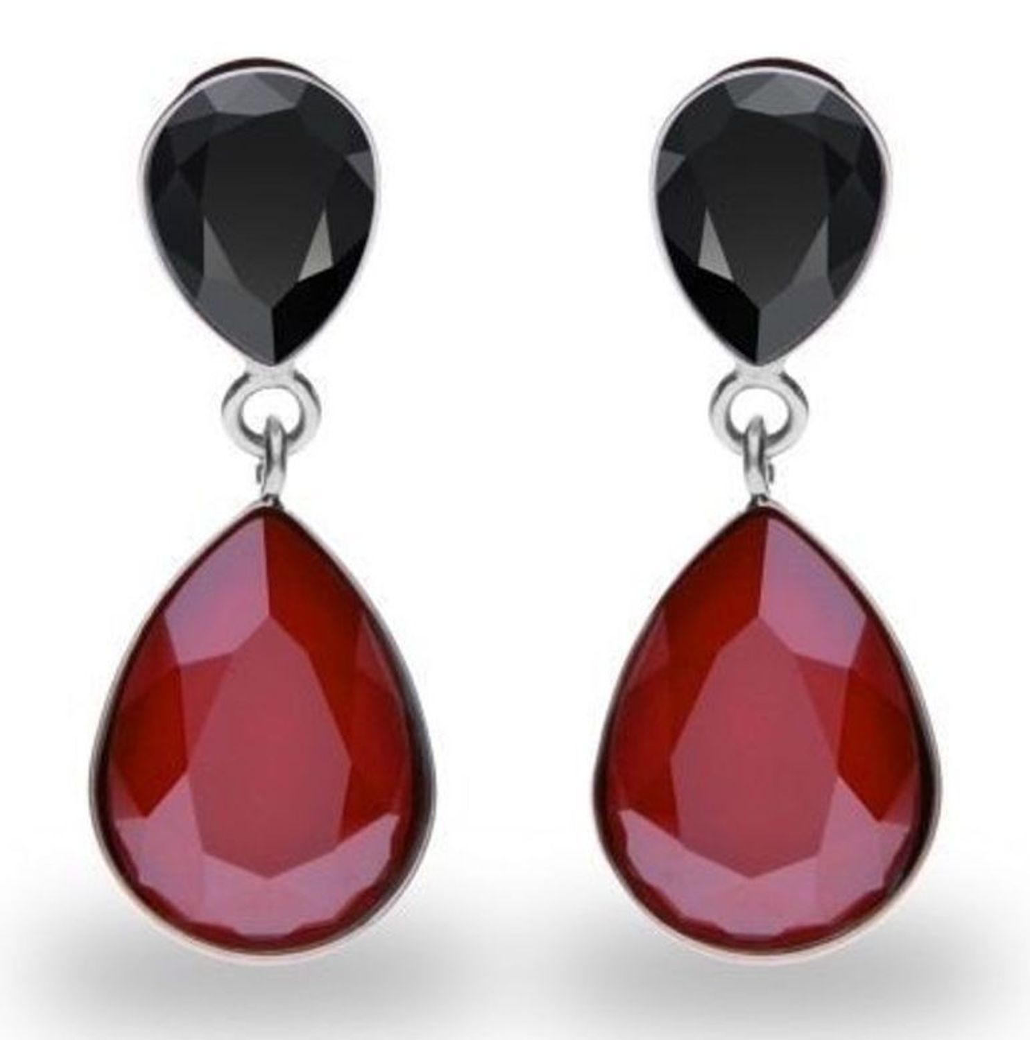 Kolczyki Srebrne wiszące z kryształami Swarovski Pera K43202JRR.jpg