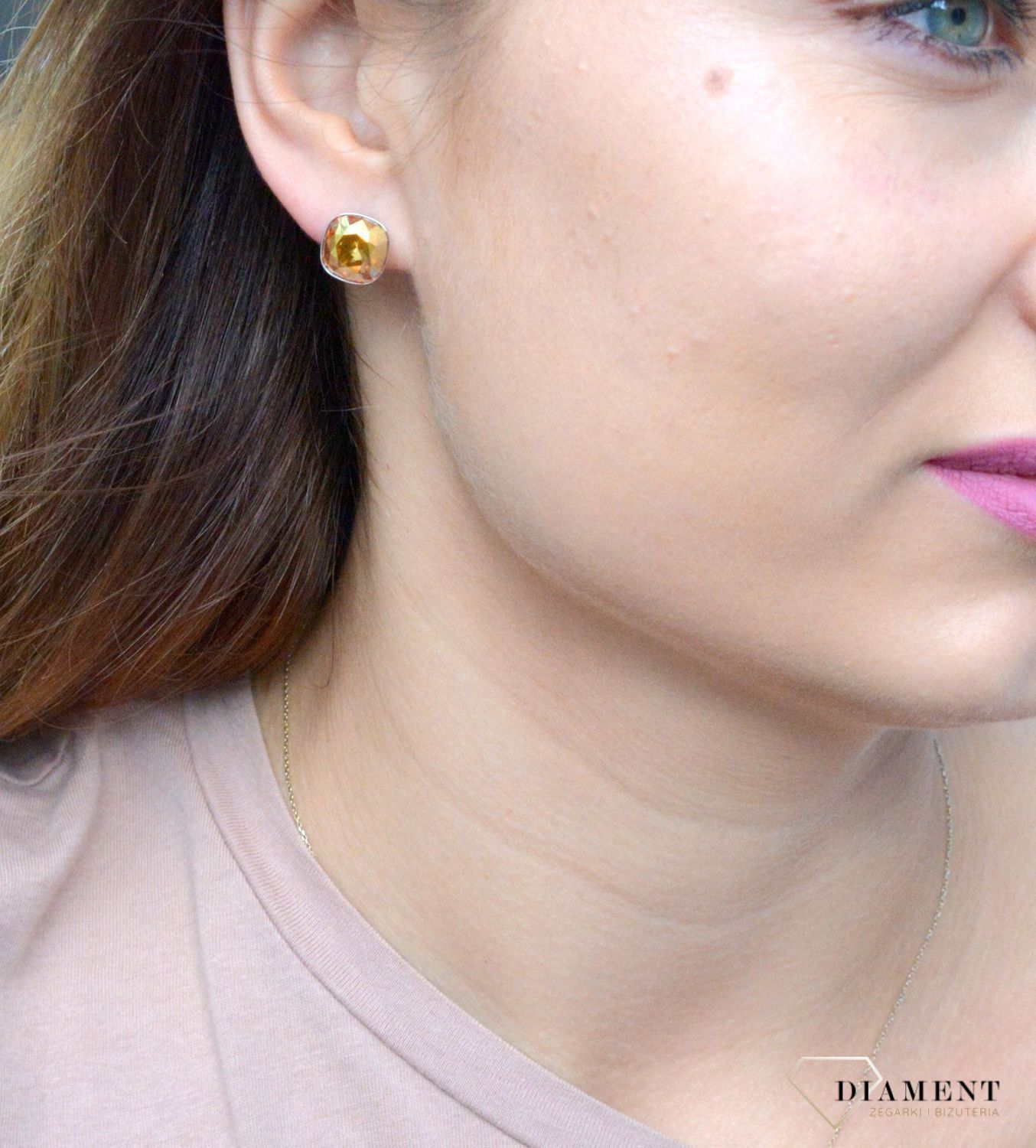 Kolczyki srebrne Swarovski Busso Metalic Sunshine K447010MS.jpg