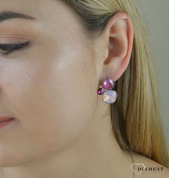 Kolczyki srebrne Swarovski Paraiso Fuchsia✓ Prezent dla dziewczyny✓ Prezent dla mamy✓Biżuteria srebrna w Sklepie z Biżuterią zegarki-diament.pl✓Piękna i Elegancka Kolczyki dla Kobiet✓Prawdziwe Srebro✓Darmowa wysyłk (3).JPG