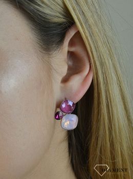 Kolczyki srebrne Swarovski Paraiso Fuchsia✓ Prezent dla dziewczyny✓ Prezent dla mamy✓Biżuteria srebrna w Sklepie z Biżuterią zegarki-diament.pl✓Piękna i Elegancka Kolczyki dla Kobiet✓Prawdziwe Srebro✓Darmowa wysyłk.JPG