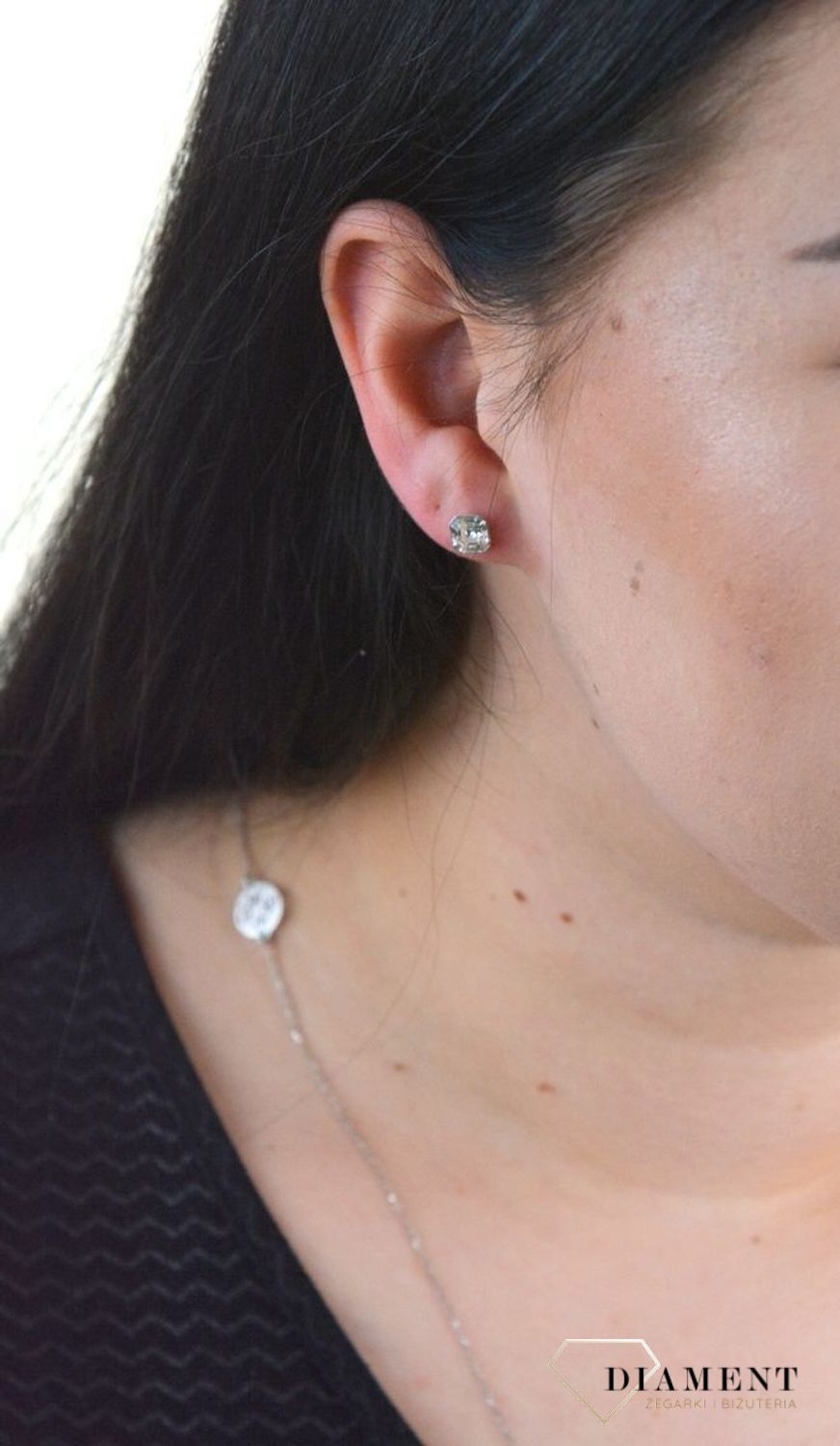 Srebrne kolczyki Spark Swarovski  Crystal K44806C.jpg