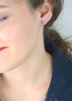 Kolczyki srebrne Swarovski błękitne kwiatki✓ Prezent dla dziewczyny✓ Prezent dla mamy✓Biżuteria srebrna w Sklepie z Biżuterią zegarki-diament.pl✓Piękna i Elegancka Kolczyki dla Kobiet✓Prawdziwe Srebro✓Darmowa wysyłka✓ (1.JPG