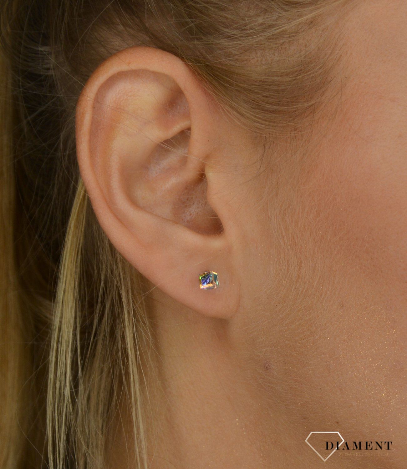 Kolczyki Small Cube Studs K48414AB.jpg