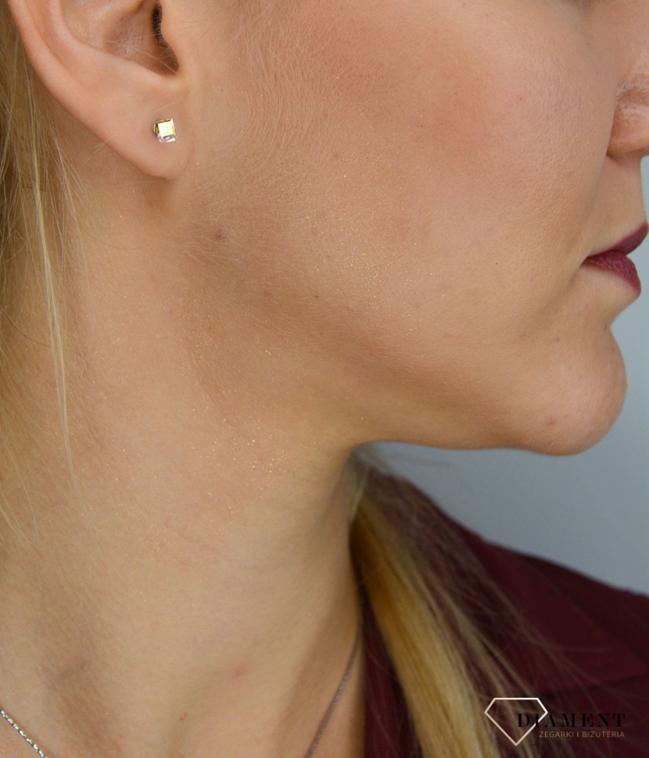 Kolczyki Small Cube Studs K48414AB.jpg