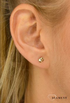 Kolczyki srebrne Swarovski małe kostki Golden Shadow✓ Prezent dla dziewczyny✓ Prezent dla mamy✓Biżuteria srebrna w Sklepie z Biżuterią zegarki-diament (4).JPG