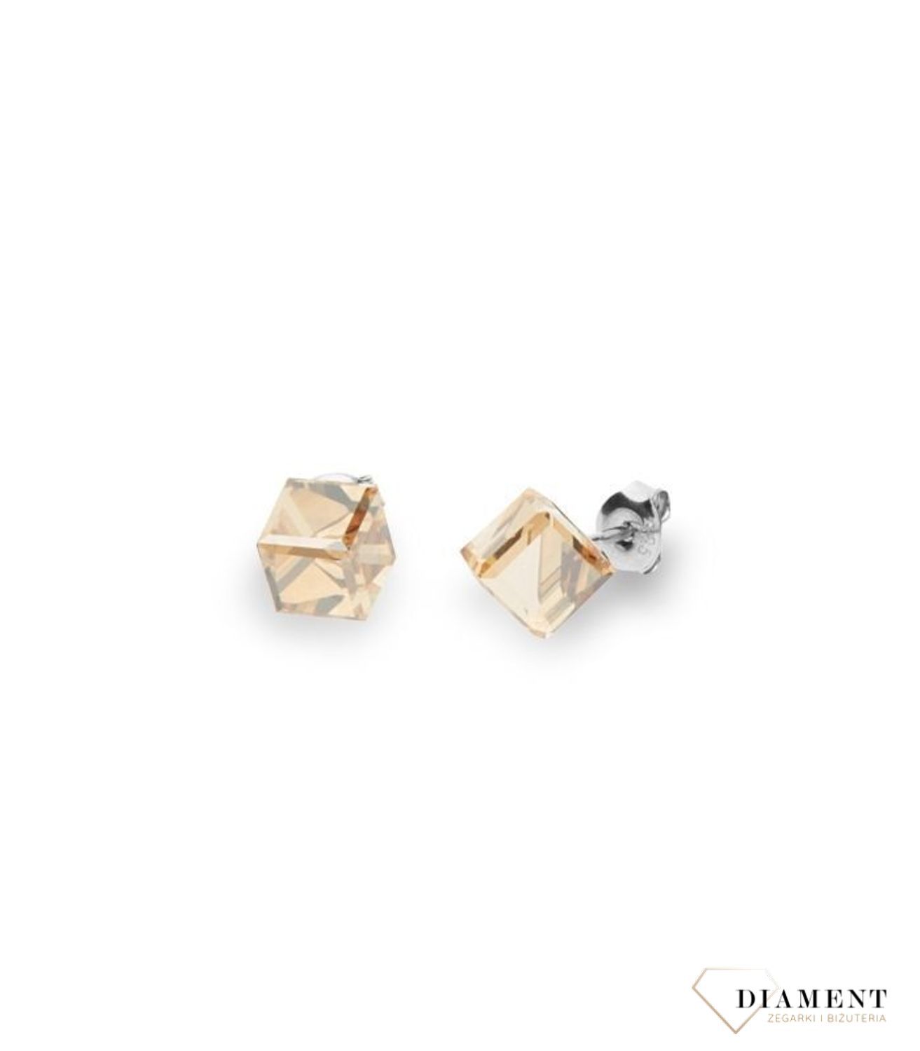 Kolczyki Medium Cube Studs K48416GS.jpg