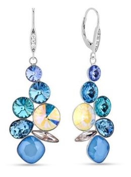 kolczyki Swarovski, Swarovski Summer Blue, srebrne kolczyki z kryształami, kolczyki z kryształami.jpg