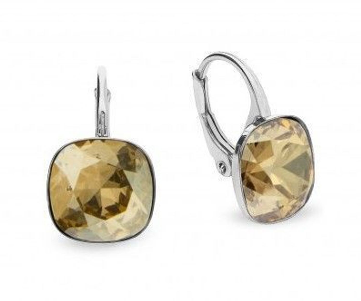 Kolczyki Srebrne Spark Swarovski Berate Golden Shadow KA447010GS.jpg